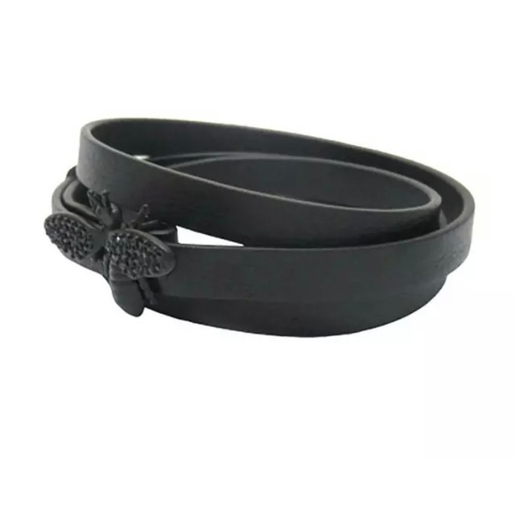 Dior Abielle Bee Triple Wrap Leather Bracelet - Picture 3 of 6